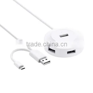 Cheapest 4 Ports Mini Media USB2.0 Hub With Led Light thumbnail-5