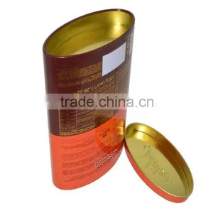 Oval Chocolate Tin, Oval Chocolate Box, Oval Metal Box thumbnail-2