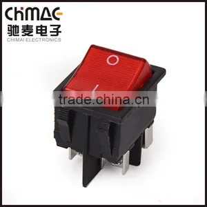 Double Pole Rocker Switch Black Kcd4 With Screws 16a Rocker Switch 250v T125 R11 thumbnail-3