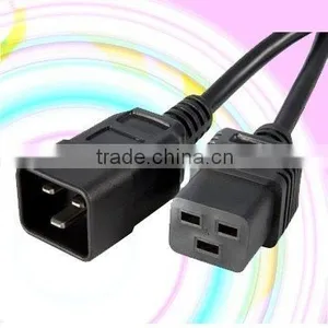IEC Power Cable C20-C19 16A Rating Rohs Compliance thumbnail-1