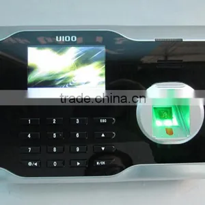 U100 Fingerprint Time Attendance 3 Inch Touch Screen Webserver Optional Rfid/mi-fare Card TCP/IP Communication Attendance Clock thumbnail-2