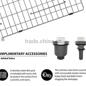 China Supplier Undermount Handmade Single Stainless Steel Kitchen Bar Sink thumbnail-5