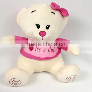 Luckiplus Hot Sale First Class Pink Girl and Blue Boy Bear Safe Technology Toy For Kids thumbnail-3