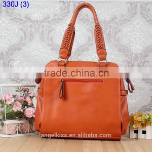 Nine Western Front Double Zip Pure Color Handle Bag Tote Bag Shoulder Bag thumbnail-3