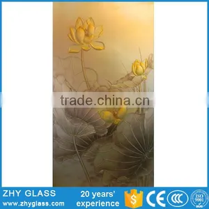 Fused Carving Glass New Designs Flowers Of Glass Painting thumbnail-1