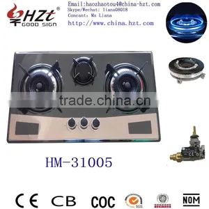 Cast Iron Enamel Pellet Cheap Price 3 Burner Gas Stove thumbnail-2