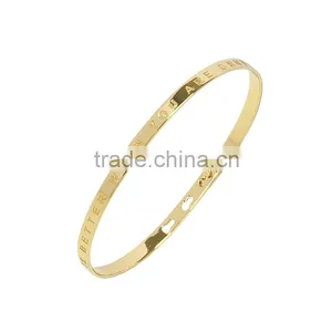Memories Bangles With Customize Design Word 'LIFE IS BETTER WHEN YOU ARE DRUNK' With 4mm/7mm Width thumbnail-3