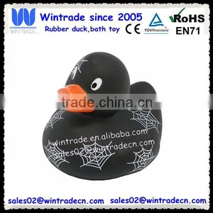 Halloween Black Duck With Spider Web thumbnail-1