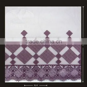 GEOMETRIC SQUARE POLYESTER EMBROIDERY VENICE LACE thumbnail-1