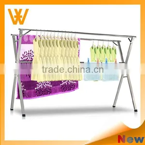 2015 Double-pole Adjustable Clothing Rack Stainless Steel Garment Pole thumbnail-1