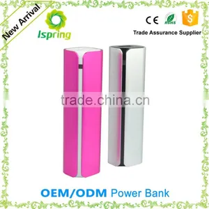Emergency USB Cheap Power Bank 2600 Mah Cylinder Metal Power Bank thumbnail-1