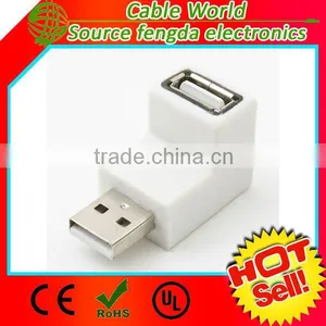 90 Degree USB Connector Type A Male to Female Connector/converter thumbnail-1