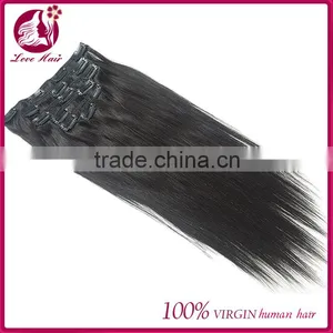 Grade 8A Virgin Hair 100g 8-32inch In Stock Top 10 Hair Straighteners Clip In Hair Extensions For Black Women thumbnail-4