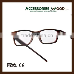 Vintage Style Wood Eyewear Wholesale Clear Glasses Wooden RX Glasses for Student thumbnail-4