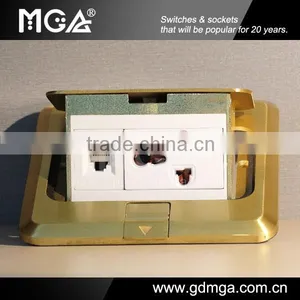 Slow Pop-up Floor Socket / Electrical Floor Sockets / Floor Pop up Socket Outlet thumbnail-2