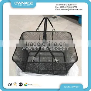 Supermarket Small Metal Shopping Basket thumbnail-1