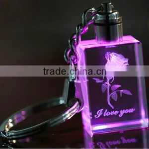 3D Laser Crystal Keychain thumbnail-2