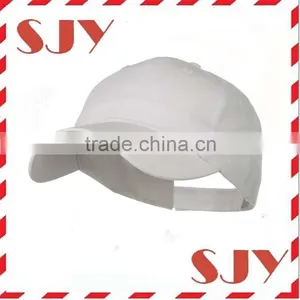 Distressed Vintage White Plain Low Profile Baseball Cap thumbnail-6