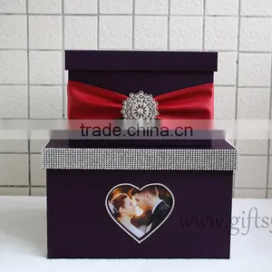 Specail Wedding Post Box Wedding Card Box Wedding Money Box Wiht Photo Frame thumbnail-2