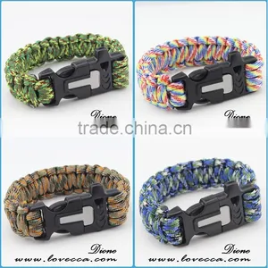 Corss Paracord Bracelet Military Braided Survival Bracelets Cheap Survival Bracelets thumbnail-1