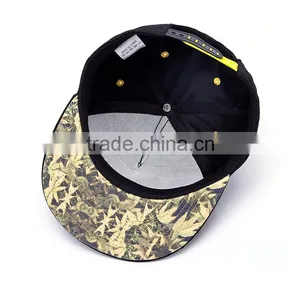 Wholesale Custom Flat Brim 100%cotton 5 Panel Snapback Hats Bulk thumbnail-4