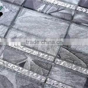 SMJ10 Laminated Glass Mosaic Dark Color Wall Tile Permium Home Decoration Wall Tile thumbnail-2
