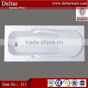 Bathroom Tub, Simple Bathtub for Sale, Foshan Acrylic Bath Tub Factory Square Bathtub thumbnail-5