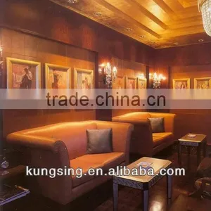 Salon Sofa Furniture Leather Waiting Sofa thumbnail-1