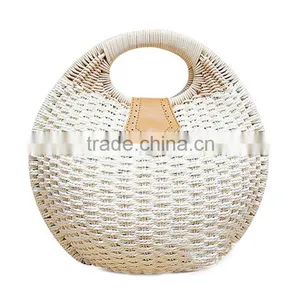 Snail's Nest Tote Handbag Summer Beach Small Brand Straw Bags Women's Handbag Rattan Bag thumbnail-3
