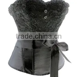 Elegent Women Sexy Floral Bustier Dress Lace Corset With Ribbon,wedding Corset thumbnail-3