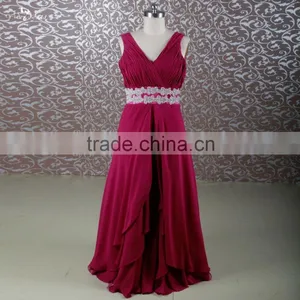 RSE690 Off The Shoulder Lace Up Back Plus Size Burgundy Mature Red Mother Of The Bride Dresses thumbnail-1