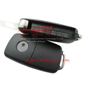 VW Remote Key Flip Key Shell 3 Button VW Key(with Screw, Words on the Side) thumbnail-2
