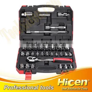 32pcs 1/2" Socket Wrench Set, Ratchet Handle, Extension Bar in BMC thumbnail-1