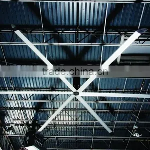 24ft Industrial Large Remote Control HVLS Ceiling Fan 220v 50hz thumbnail-1