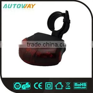5 Red LEDs High Brightness Bicycle Tail Light thumbnail-1