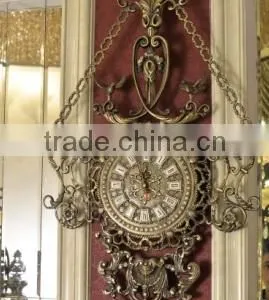 Antique Wall Hanging Clock, Italy Baroque Style Wall Mounted Clock thumbnail-1
