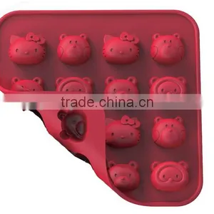 Silicone Hello Kitty Collection 6.9" Non-Stick Silicone Chocolate Mold thumbnail-1