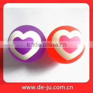 Heart Printed Toys Souvenir High Bouncing Rubber Balls thumbnail-1