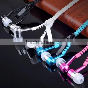 Creative Zipper Metal Earphone OEM Luminous Earphones thumbnail-1