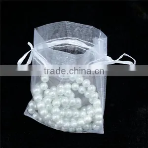 Slight White Organza Favor Jewelry Gift Bags thumbnail-2