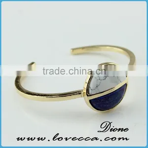 High Quality Fashion Bohemian Artificial Semi-precious Stones Turquoise Bracelet thumbnail-3