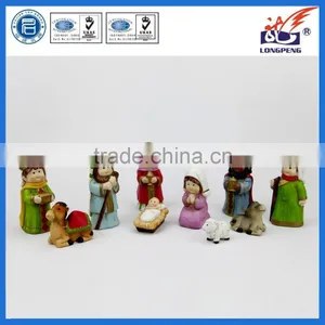 Polyresin Kids Nativity Scene for Christmas Festive Figurines thumbnail-1