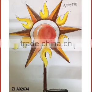 Designed Garden Stake Solar Fence Post Lights Pole Lighting Home Solar Light thumbnail-1