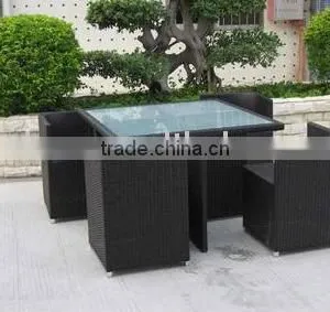 Top Seller Grey Cube Rattan Wicker Furniture Sofa Set thumbnail-1