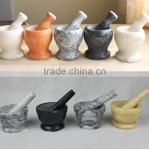 Unique Stone Marble Mortar and Pestle for Promotion thumbnail-2