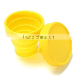 The Silicone Collapsible Outdoor Folding Cup Retractable Drinking Water Cup thumbnail-5