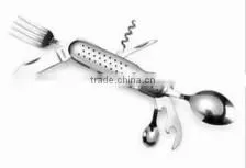 Multi Function Outdoor Use Camping Knife Sharpener Pocket Knife thumbnail-1
