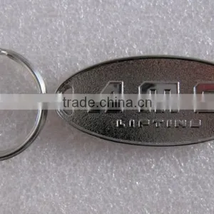 Zinc Alloy Oval Ellipse Keychain Key Ring thumbnail-1