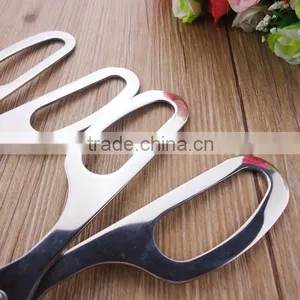 OEM Logo Cooking Tools Utensils 10inch Stainless Steel Kitchen Scissor Tongs , Bbq Scissor Tongs thumbnail-6