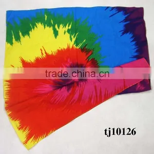 Custom Designer Red and White Love Shaped Polyester Cotten Kerchief thumbnail-6